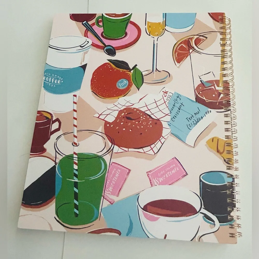 New Kate Spade Large Spiral Notebook 